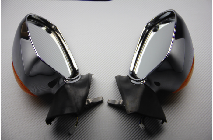 Pair of Aftermarket Rearview Mirrors with Integrated Turn Signals for HONDA GOLD WING / F6B 1800 Pair of Aftermarket Rearview Mirrors with Integrated Turn Signals for HONDA GOLD WING / F6B 1800