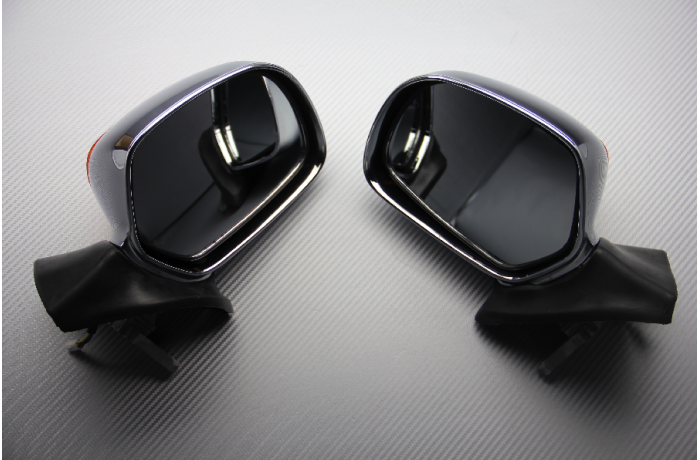 Pair of Aftermarket Rearview Mirrors with Integrated Turn Signals for HONDA GOLD WING / F6B 1800 Pair of Aftermarket Rearview Mirrors with Integrated Turn Signals for HONDA GOLD WING / F6B 1800