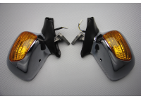 Pair of Aftermarket Rearview Mirrors with Integrated Turn Signals for HONDA GOLD WING  / F6B 1800