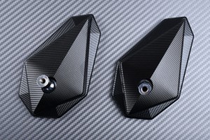 Pair of Bar End Rearview Mirrors in Anodised Aluminum Pair of Bar End Rearview Mirrors in Anodised Aluminum