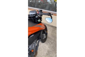 Pair of Bar End Rearview Mirrors in Anodised Aluminum Pair of Bar End Rearview Mirrors in Anodised Aluminum