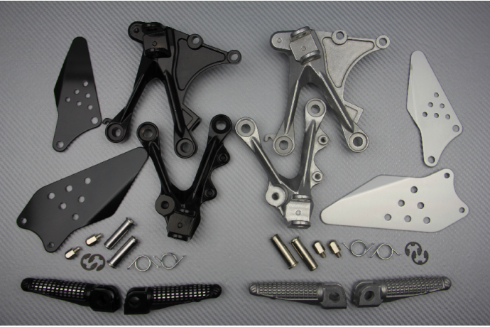 Pareja de estriberas reposapiés delanteras KAWASAKI ZX6R / 636 2005 - 2008