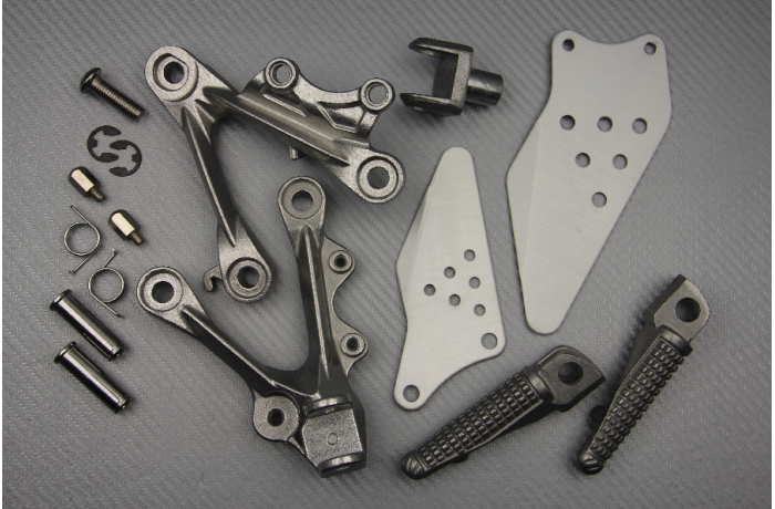 Platines repose pieds Avant KAWASAKI ZX6R / 636 2009 - 2023 Platines repose pieds Avant KAWASAKI ZX6R / 636 2009 - 2023