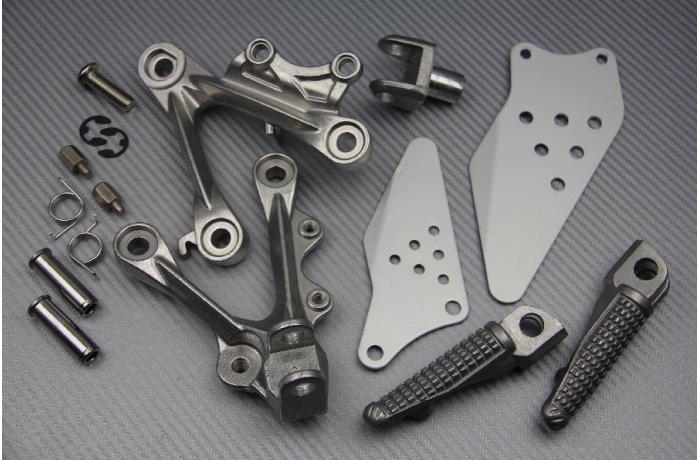 Pareja de estriberas reposapiés delanteras KAWASAKI ZX6R / 636 2009 - 2023 Pareja de estriberas reposapiés delanteras KAWASAKI ZX6R / 636 2009 - 2023