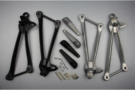 Pareja de estriberas reposapiés traseras KAWASAKI ZX6R / 636 / ZX10R 2008 - 2023