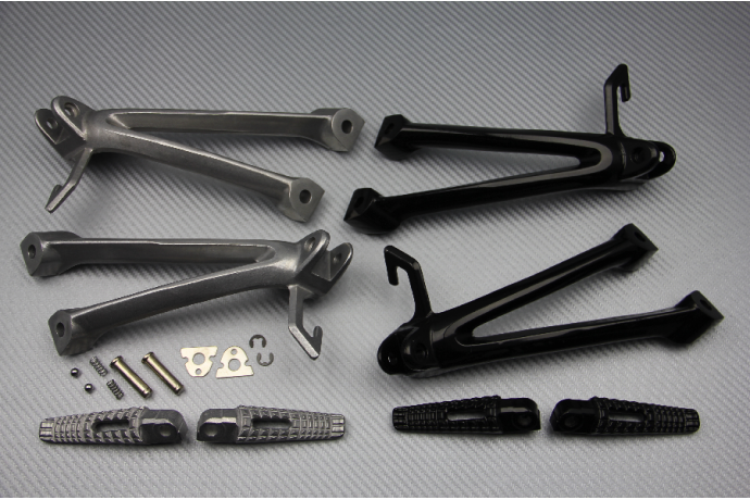 Platines repose pieds Arrière SUZUKI GSXR 600 750 06 / 07 & TRIUMPH