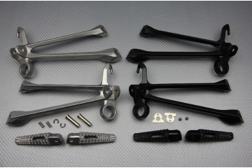 FUẞRASTENANLAGE HINTEN SUZUKI GSXR 1000 07 / 15 DOPPELAUSPUFF