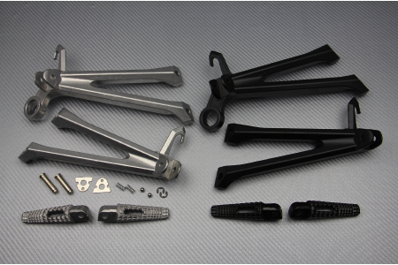 Pareja de estriberas reposapiés traseras SUZUKI GSXR 600 / 750 / 1000 2009 - 2016  SIMPLE POT