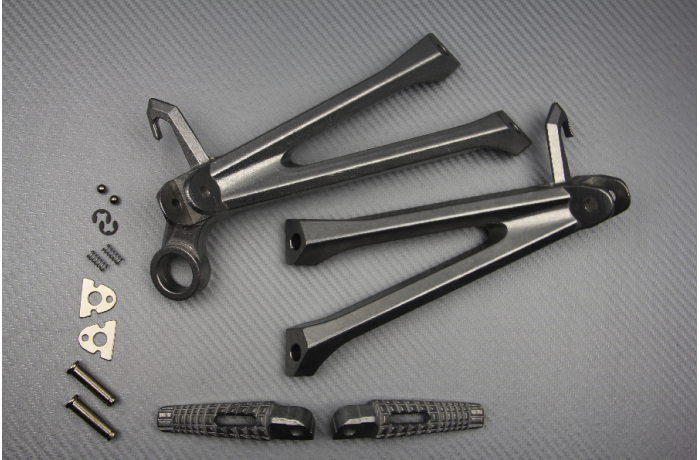 Pareja de estriberas reposapiés traseras SUZUKI GSXR 600 / 750 / 1000 2009 - 2016 SIMPLE POT Pareja de estriberas reposapiés traseras SUZUKI GSXR 600 / 750 / 1000 2009 - 2016 SIMPLE POT
