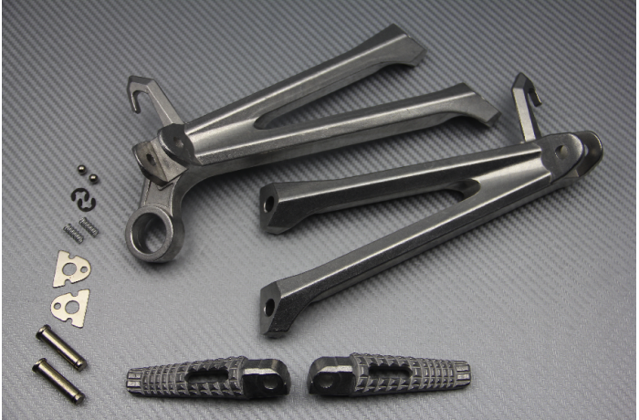 Pareja de estriberas reposapiés traseras SUZUKI GSXR 600 / 750 / 1000 2009 - 2016 SIMPLE POT Pareja de estriberas reposapiés traseras SUZUKI GSXR 600 / 750 / 1000 2009 - 2016 SIMPLE POT