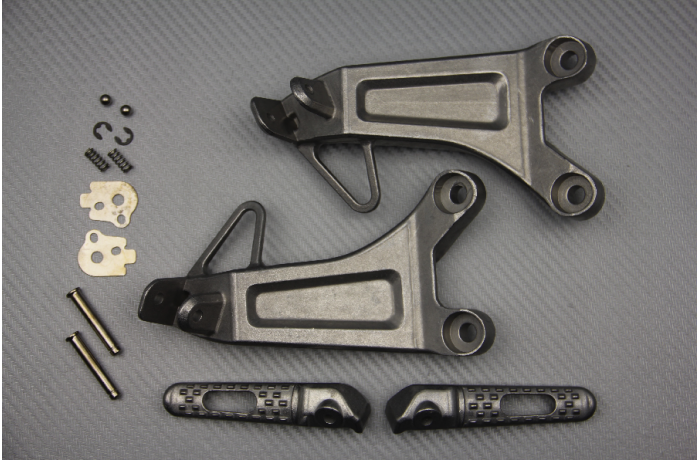 Pareja de estriberas reposapiés traseras HONDA CBR 600 RR 2003 - 2004