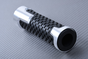 Paire de Poignées Alu et Caoutchouc 22 / 24 mm Paire de Poignées Alu et Caoutchouc 22 / 24 mm