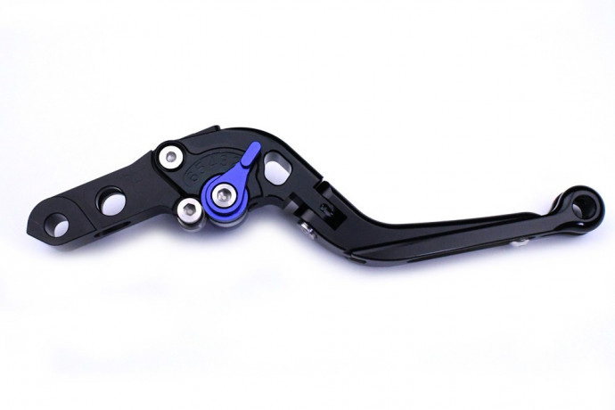 Schwarz + blauer Versteller