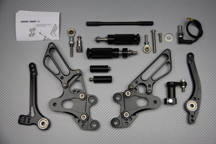 Estriberas retrasadas regulables HONDA CBR 900 / 929 / 954 RR 2000 - 2003 Estriberas retrasadas regulables HONDA CBR 900 / 929 / 954 RR 2000 - 2003