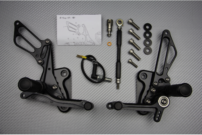Platines Commandes Reculées SUZUKI BKING 1340 2007 - 2014 Platines Commandes Reculées SUZUKI BKING 1340 2007 - 2014