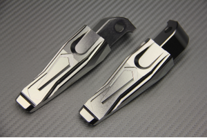 Pair of Rear Anodized Footpegs for many YAMAHA