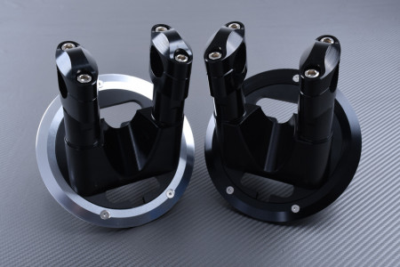 Kit de elevadores / Puentes para la adaptacion del manillar en la YAMAHA TMAX 500 / 530 / 560 2008 - 2021