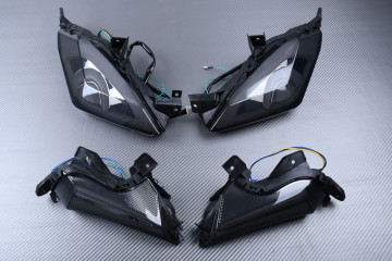 PACK Tail Light with Integrated Turn Signals + Front Blinkers YAMAHA XMAX 125 / 250 / 300 / 400 / EVOLIS 300 2017 - 2023
