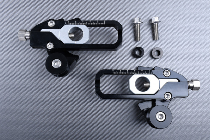 Paire de Tendeurs de chaîne en aluminium avec support diabolos HONDA CBR / CB 650 F / R 2014 - 2023