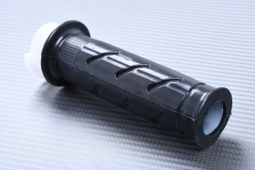 Par de puños de manillar de goma de 22 mm con caña de gas Par de puños de manillar de goma de 22 mm con caña de gas