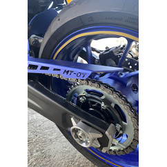 Garde Boue arrière avec Guide Chaîne Aluminium YAMAHA MT07 / TRACER / XSR 700 2014 - 2021