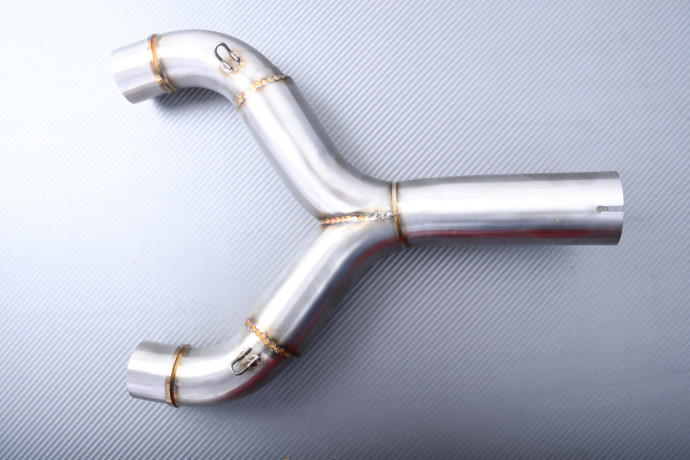 Tube intermédiaire / Y Pipe pour échappement APRILIA SHIVER 750 / GT 2007 - 2016