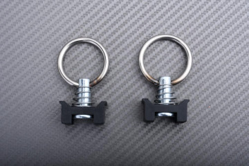 Fastening rings for airline rail