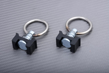 Fastening rings for airline rail