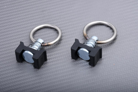 Fastening rings for airline rail