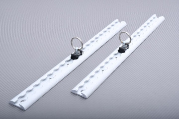 Paire de rails d'arrimage aéro semi-circulaires 50 cm