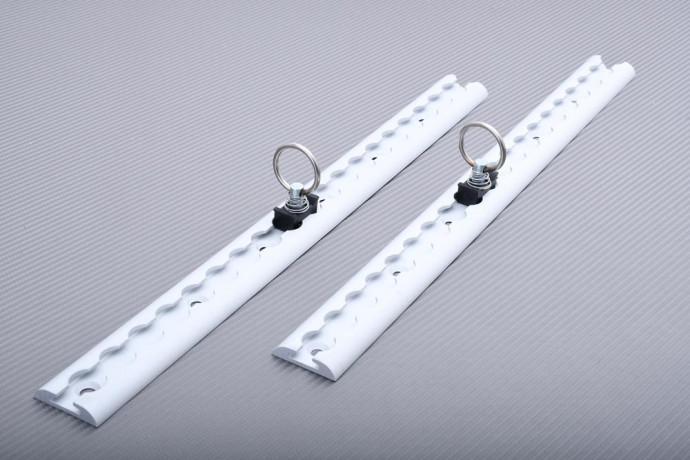 Paire de rails d'arrimage aéro semi-circulaires 50 cm Paire de rails d'arrimage aéro semi-circulaires 50 cm