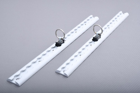 Paire de rails d'arrimage aéro semi-circulaires 50 cm