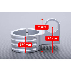 Pair of High rise clip-on handlebars 35 mm