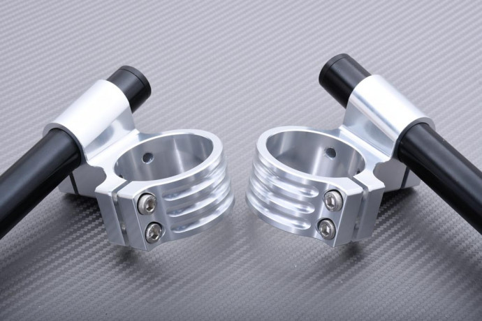 Pair of High rise clip-on handlebars 46 mm
