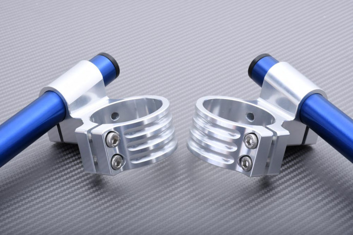 Pair of High rise clip-on handlebars 53 mm
