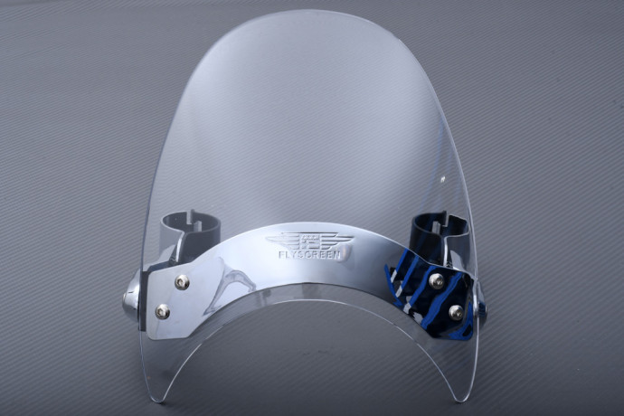 Windscreen Naked Bikes / Round Headlights for fork mounting from 35 to 43 mm Windscreen Naked Bikes / Round Headlights for fork mounting from 35 to 43 mm