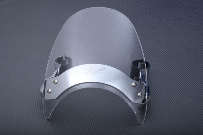 Cúpula de Policarbonato Roadsters con Faro Redondo para montaje en horquilla de 35 a 43 mm Cúpula de Policarbonato Roadsters con Faro Redondo para montaje en horquilla de 35 a 43 mm