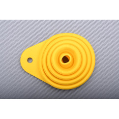 Foldable rubber funnel in various colors