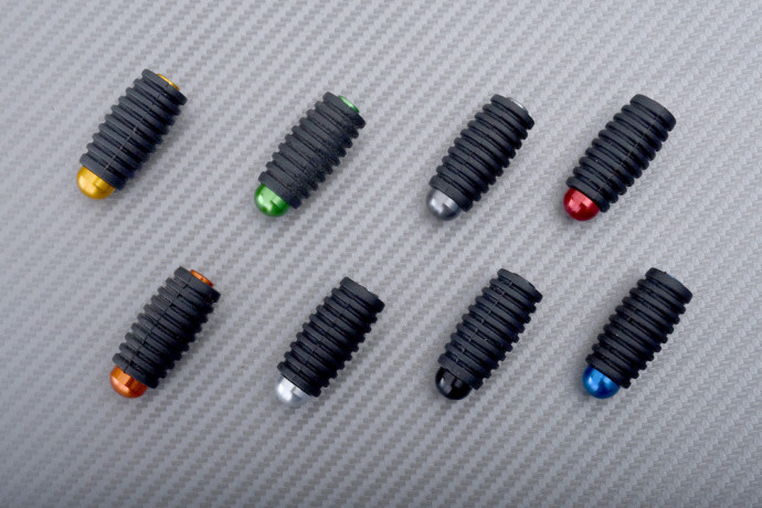 Gear lever / Brake pedal tip in anodised aluminum