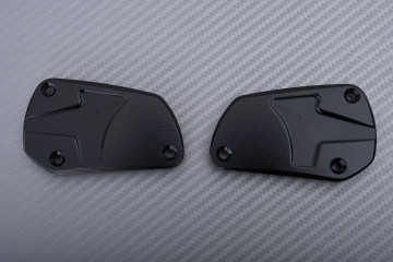 Pareja de Tapones Depósito Líquido de Frenos y de embrague anodizados APRILIA SHIVER / DORSODURO 750 / 900 2008 - 2021