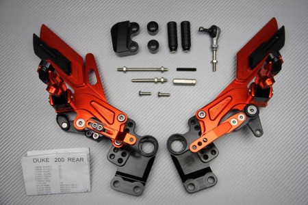 Platines Commandes Reculées KTM DUKE 125 / 200 / 390 2011 - 2016