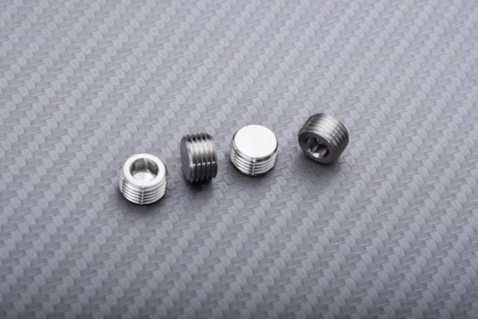 Vis titane sans tête pour axe de plaquette de frein avant HONDA M10 X P1.00 X 5.7 MM