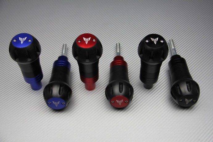 Tampons / Roulettes de protection YAMAHA MT09 2013 / 2016, XSR 900 et MT09 Tracer