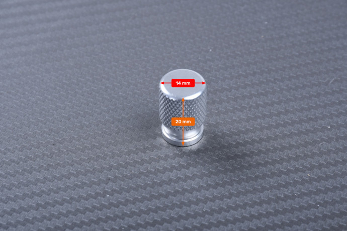 Pareja de tapas para válvulas de llanta universales y anodizadas Pareja de tapas para válvulas de llanta universales y anodizadas