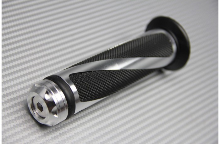 Paire de Poignées Alu / Caoutchouc 22 / 24 mm Paire de Poignées Alu / Caoutchouc 22 / 24 mm