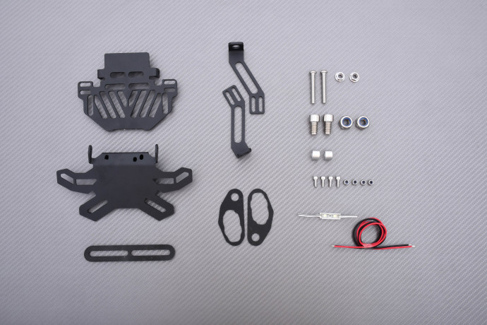 Portamatrícula universal reclinable
