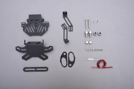Portamatrícula universal reclinable