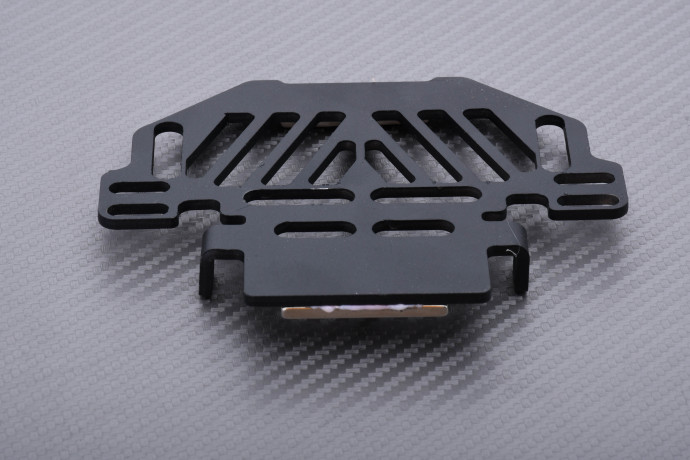 Portamatrícula universal reclinable