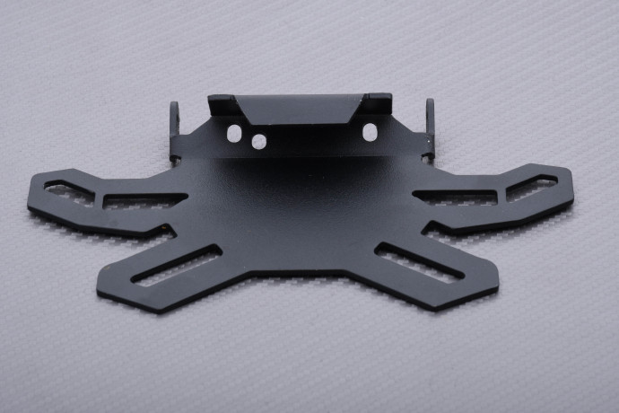 Portamatrícula universal reclinable