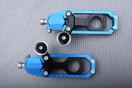 Par de tendores de cadena de aluminum con soporte diabolos YAMAHA YZF R1 2007 - 2014